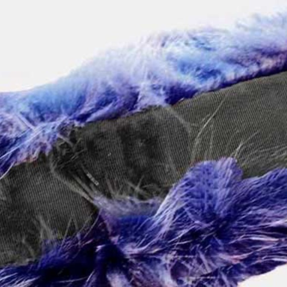 FOX FUR HEAD BAND, TAG ON NEW, NAVY FOX, ONE SIZE, GENUINE FOX SOFT AND GORGEOUS - Picture 4 of 5
